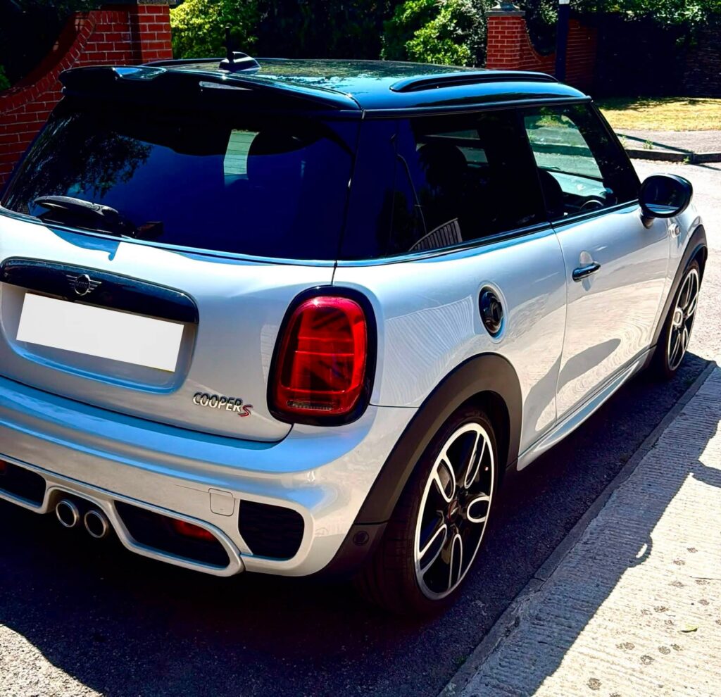 Cleaned mini cooper